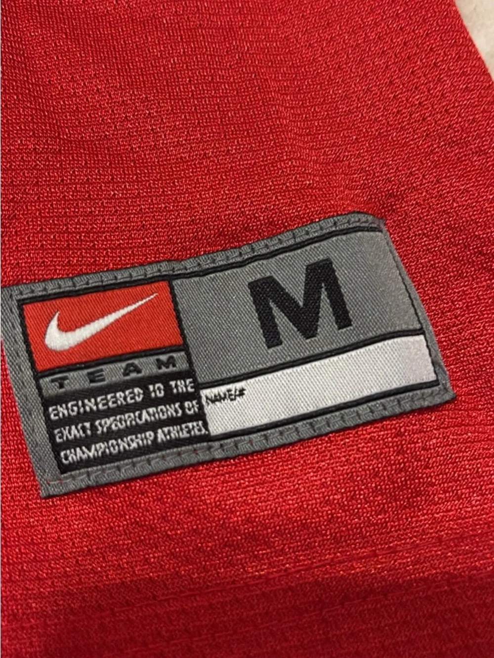 Nike Red #1 Football Jersey with Ohio State. Size boys Medium. Great condition